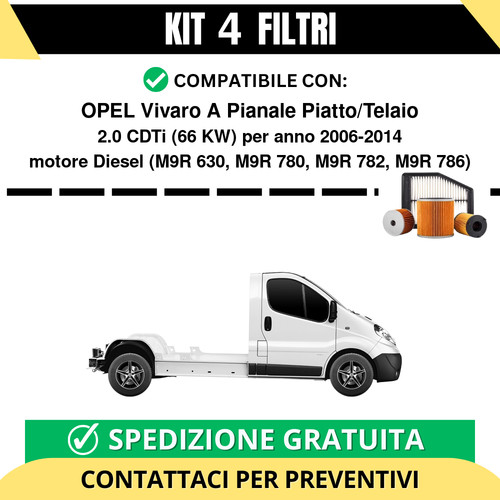 Kit filtri tagliando per - kit, 4
