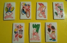 N.7  Adesivi Pantera Rosa sagomati - Raccolta NELSEN anni '80