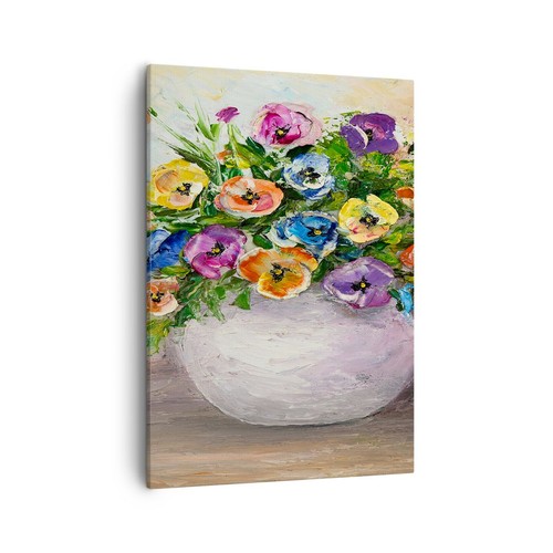 Quadro tela 50x70cm fiori - 50x70cm,