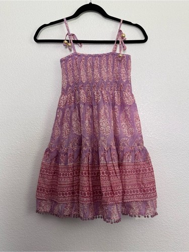Abito midi bohemien viola