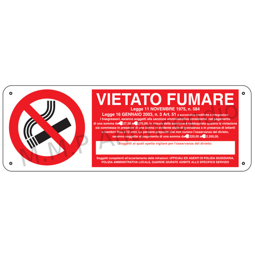 Cartello segnaletico vietato - segnaletico,