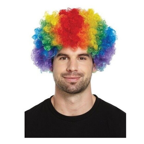 Curly rainbow afro - curly, wig