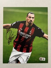Zlatan Ibrahimovic foto autografata firmata 8x10 Beckett BAS COA AC Milan PSG