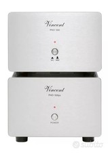 ✅VINCENT PHO-500 SILVER -PRE PHONO MM/MC A VALVOLE 2 TELAI-USATO PERFETTO