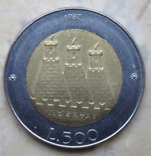 San Marino 500 lire 1987 KM#