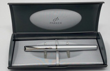 Parker Sonnet Essential Sandblasted Steel Stilografica pennino F USATA S0836390