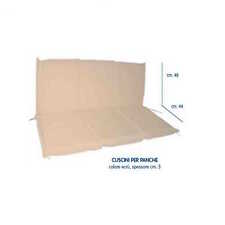 Cuscino X Sedie Panche Poltrone Sdraio Dondolo 116 Cm X 92 (48+44) 5 Cm 2 Posti