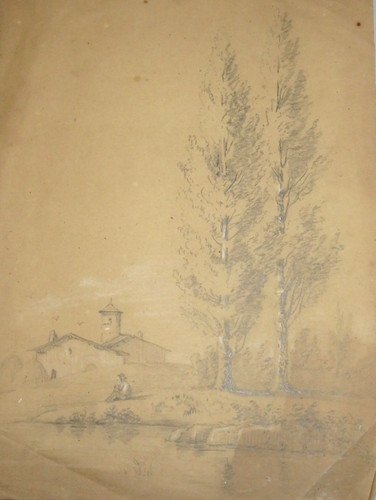 Scuola francese xix disegno - xix,