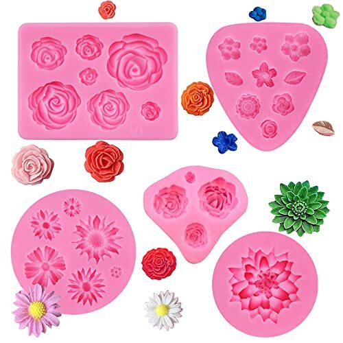 Stampo silicone fiori rose - silicone,