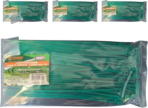1400 fascette nylon verdi - fascette,