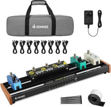 Pedaliera per Chitarra Con Alimentatore Integrato, Pedaliera in Lega Di Allumini