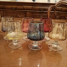 BICCHIRI DA LIQUORE / COGNAC COLORATI IN CRISTALLO