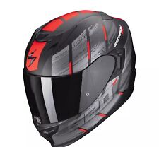 CASCO SCORPION EXO 520 EVO AIR MAHA LUCIDO BLACK GREEN INTEGRALE VISIERA TRASP
