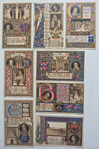 Lotto cartoline liberty papi - cartoline,