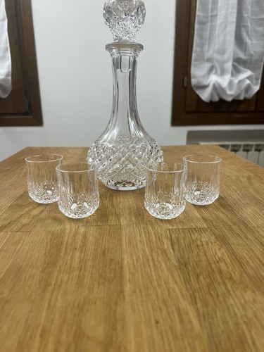 Crystal whiskey decanter set - decanter,