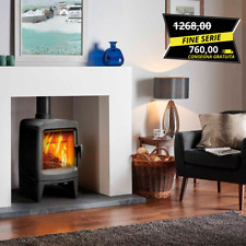 Stufa a legna 100% Ghisa 'INA' FUNDICIO | Tripla combustione 5 Kw Classe A 100m³