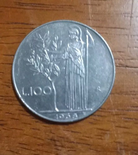 Moneta 100 lire 1968 - moneta,