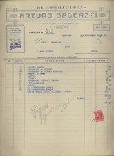 FATTURA SALUZZO 1936 ARTURO