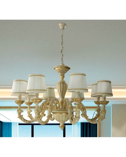 Lampadario stile shabby - lampadario, a