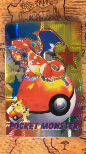 Charizard raro adesivo prisma - raro,