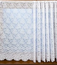 Tenda Rete Bianca Piccola Rosa Design con Bellissimo Bordo SPEDIZIONE GRATUITA (1474)