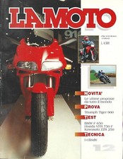 Rivista La Moto Dicembre 1993 Prove Ducati 916 Triumph Tiger 900 BMW F 650