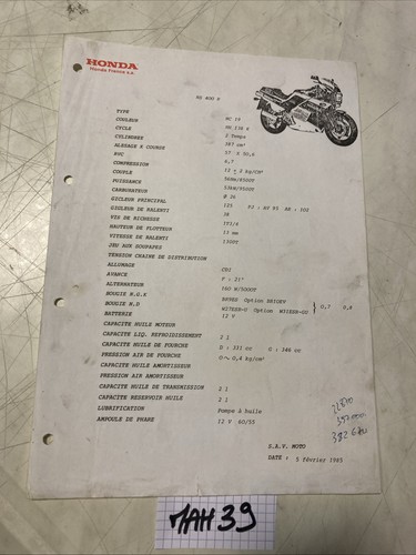 Honda moto 1985 ns400r - honda,