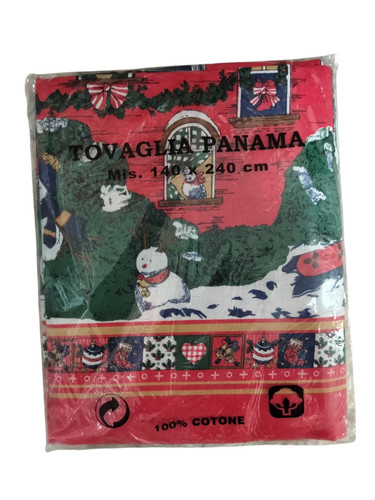 Tovaglia natalizia panama 100 - tovaglia,