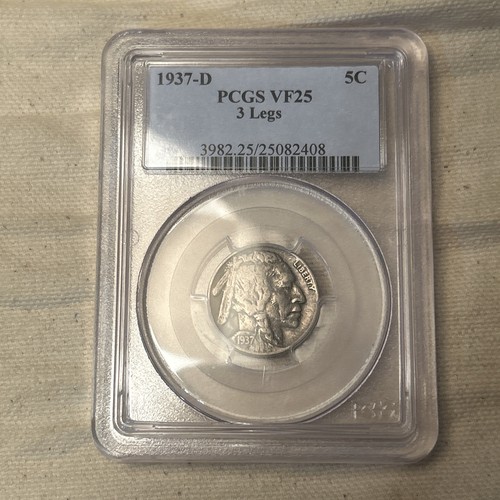 1937 gambe buffalo nickel - 3-gambe,