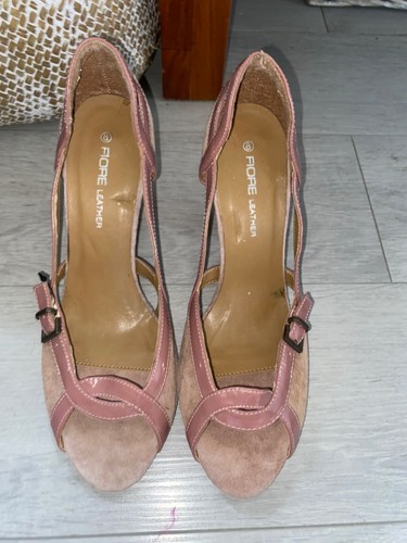 Scarpe fiore pelle e - fiore,