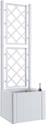 Fioriera rattan bianco - , con