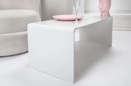 Tavolino plexiglass bianco - tavolino,