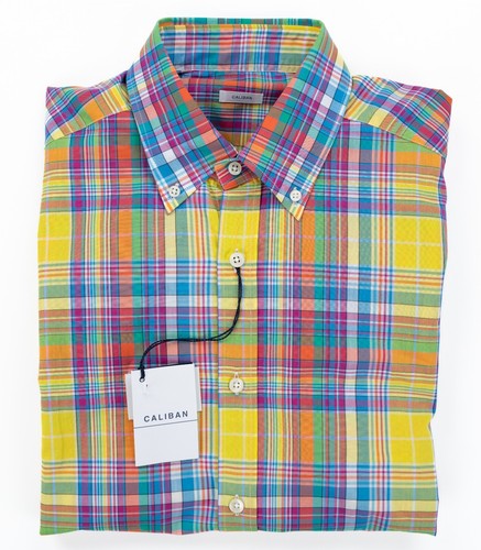 Caliban camicia abito giallo - camicia,