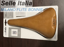 Selle Italia MILANO FLITE RACER Sella FULL LEATHER Ti316 Marrone Ricambi Bici