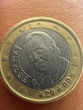Moneta euro spagna 2000 - moneta, 1