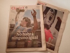 MORTE DI MARADONA GIORNALE "CLARIN" 26-11-2020 QUOTIDIANO A COLORI+SUPPLEMENTO