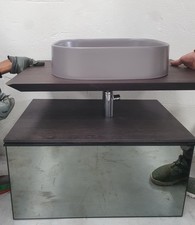 Mobile da bagno da 70 cm rovere scuro