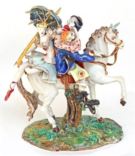 Terracotta clown ballerina - terracotta,