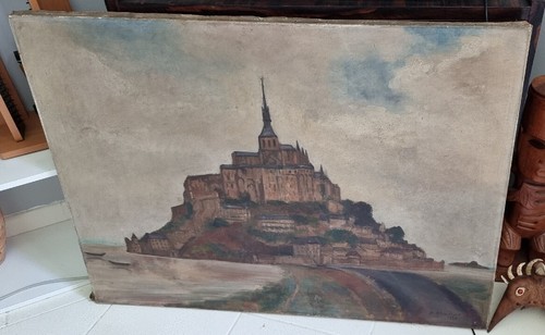 Pittura antica olio - su, tela