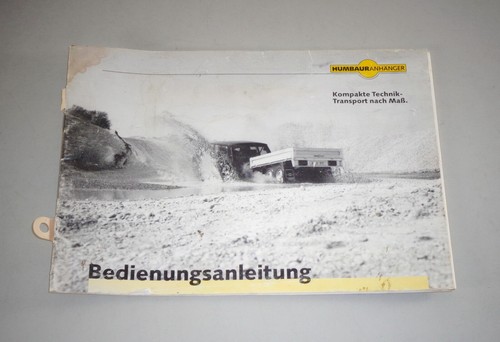 Manuale operativo humbaur - manuale,