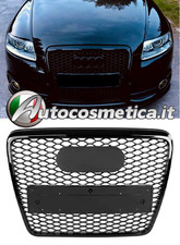 Griglia calandra mascherina abs nero per Audi A6 C6 Avant Berlina 2004-08