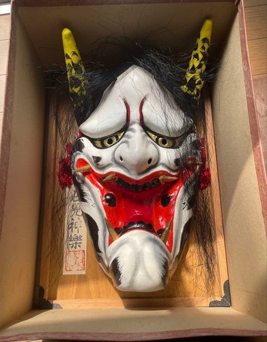 Maschera iwami kagura oni - maschera,