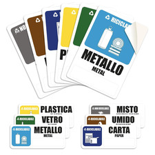 Adesivi Raccolta Differenziata