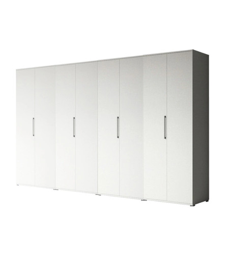 Armadio ante battenti bianco - 8,