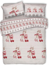 Parure Copripiumino Matrimoniale 100% Cotone, Completo Di Sacco 250X200Cm E 2 Fe