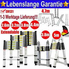 2.6m-6.2m portatile Heavy Duty Multiuso Alluminio Scala Telescopica Allungabile