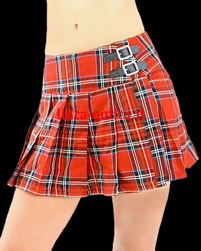 Mini gonna scozzese - scozzese, goth