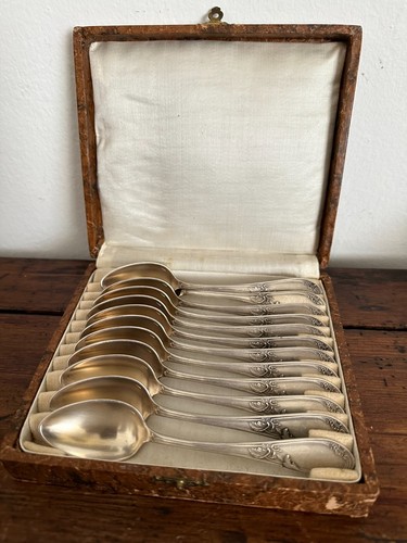 Antica scatola cucchiaini - scatola, 12