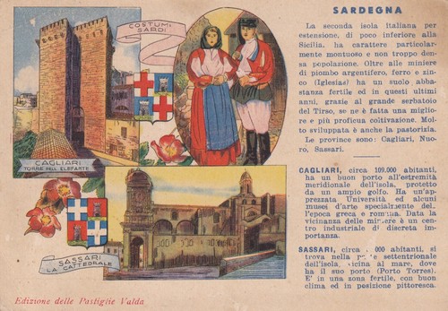 Cartolina cagliari - cartolina, di