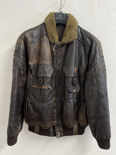80s giacca pelle vintage - 80s,